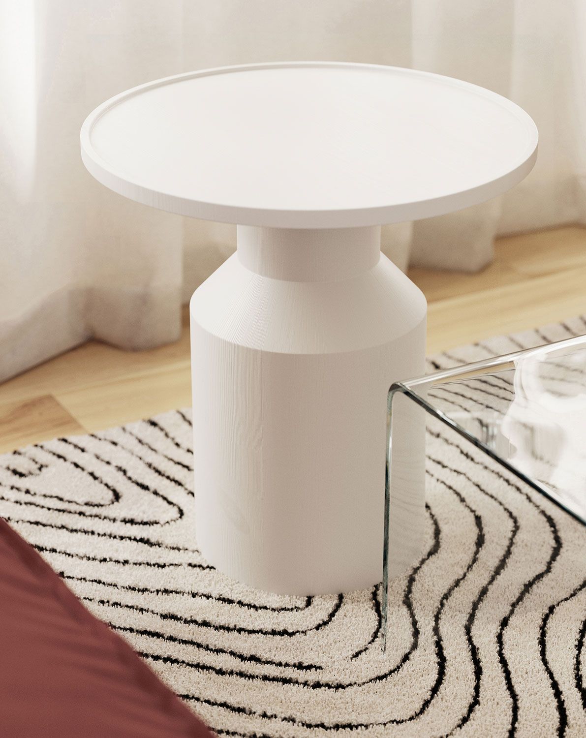 Table basse en bois FLAT SK2 Blanc