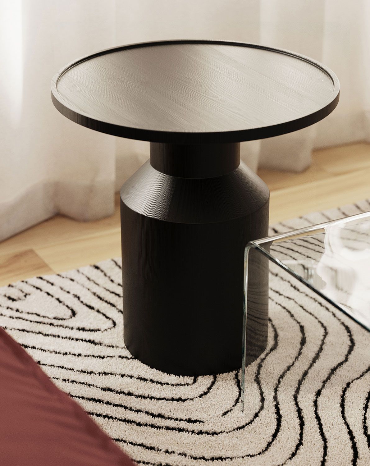 Table basse en bois FLAT SK2 Noir