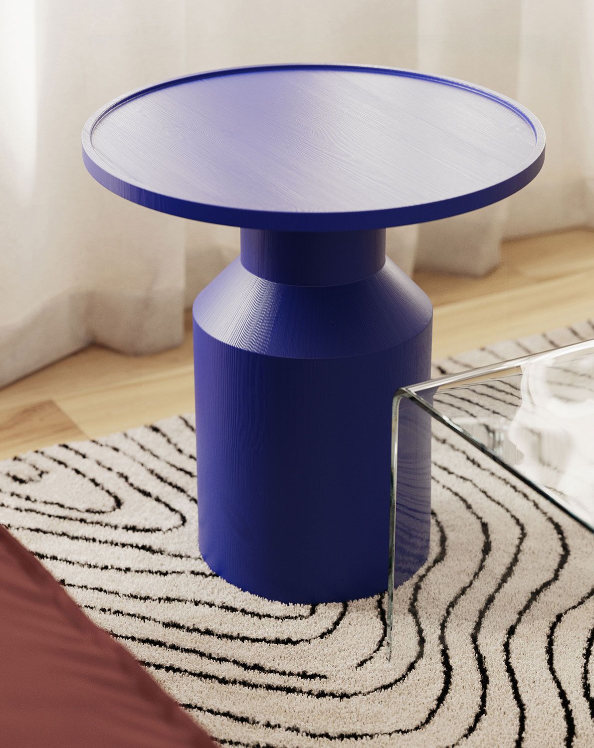 Table basse en bois FLAT SK2 Cobalt