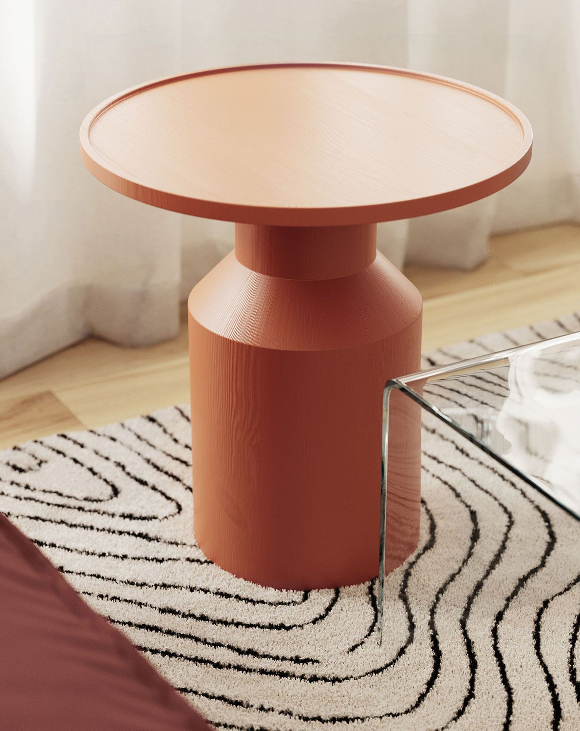 Table basse en bois FLAT SK2 Mandarin