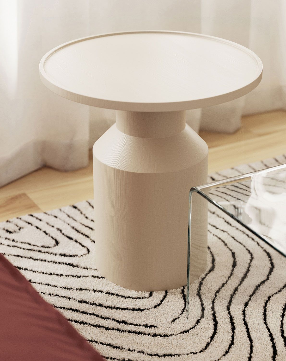 Table basse en bois FLAT SK2 Champagne
