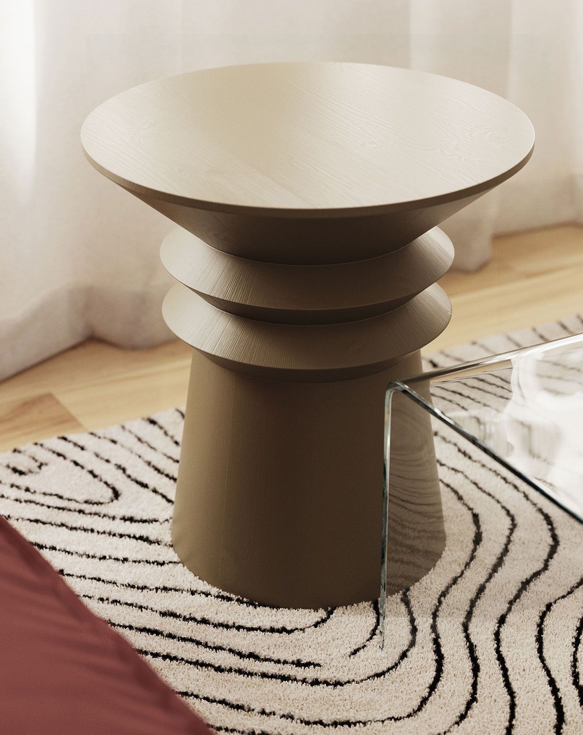 Table basse en bois LINE2 SK4 Olive
