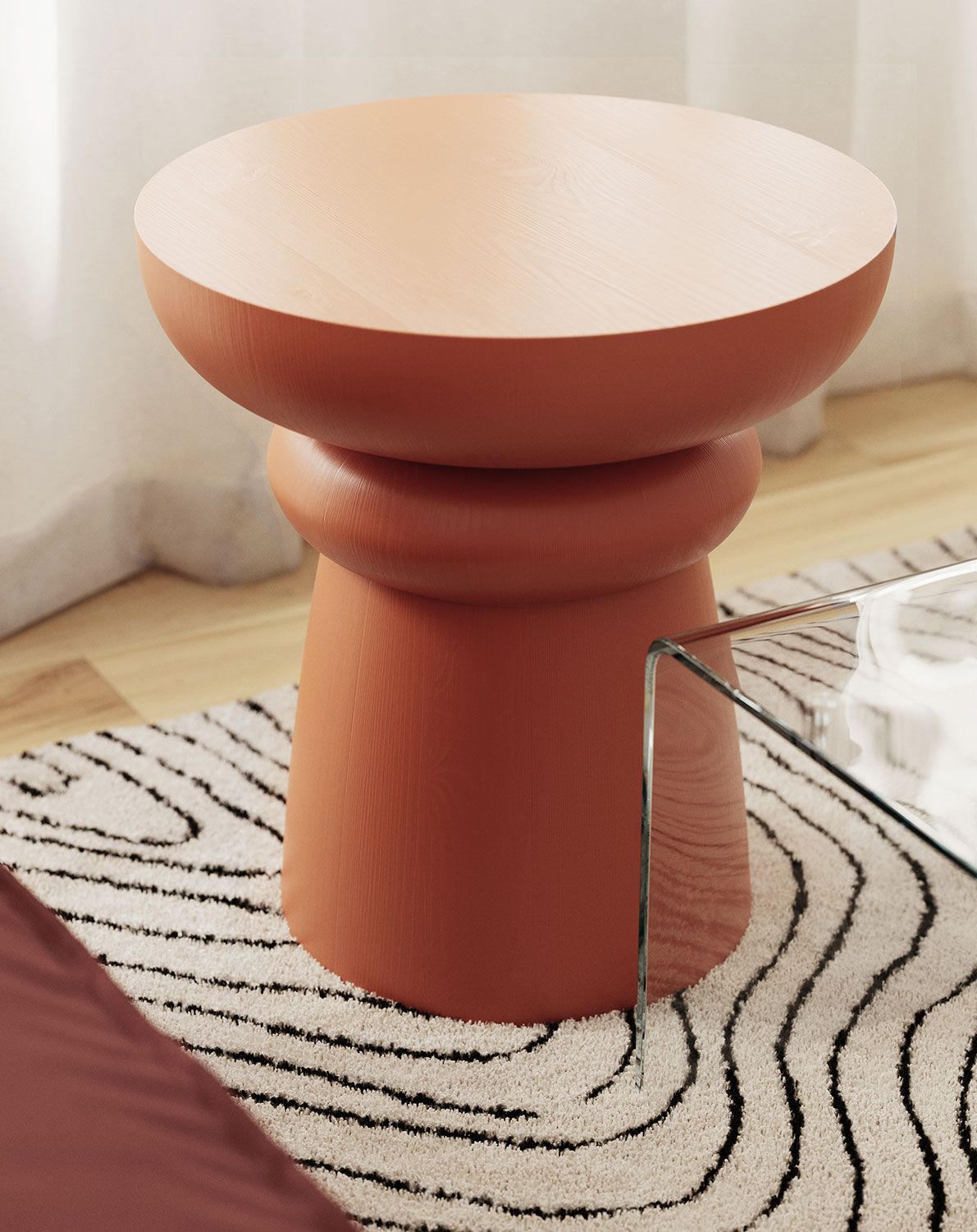 Table basse en bois FOLD SK5 Mandarin