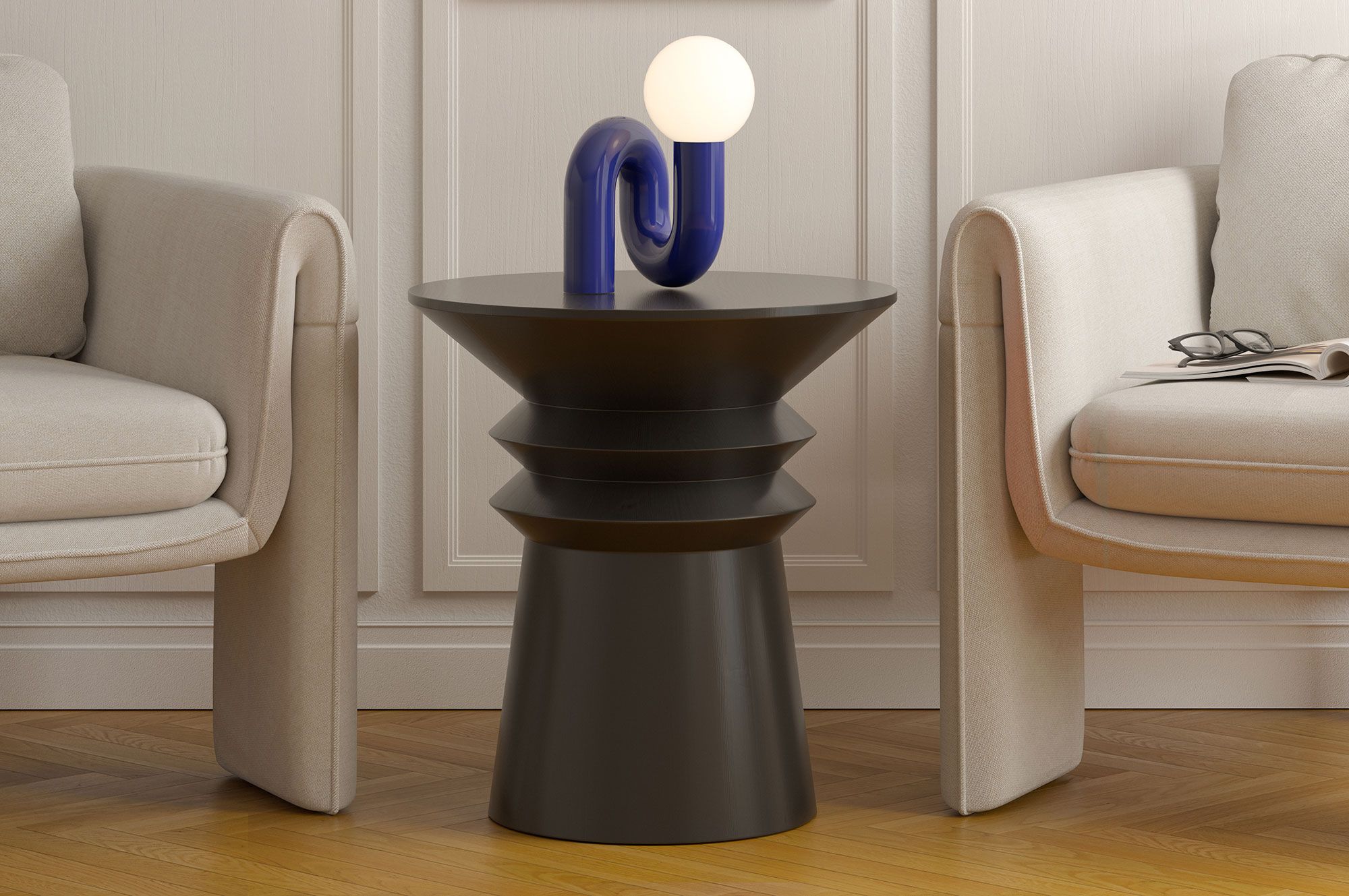 Table basse en bois LINE2 SK4 Noir