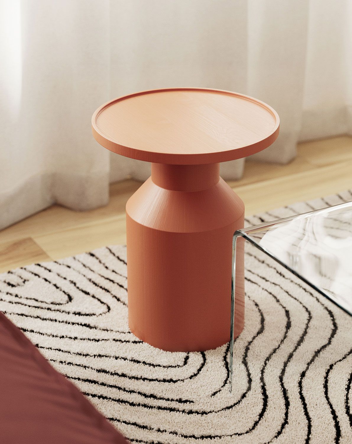 Table auxiliaire en bois FLAT SP2 Mandarin