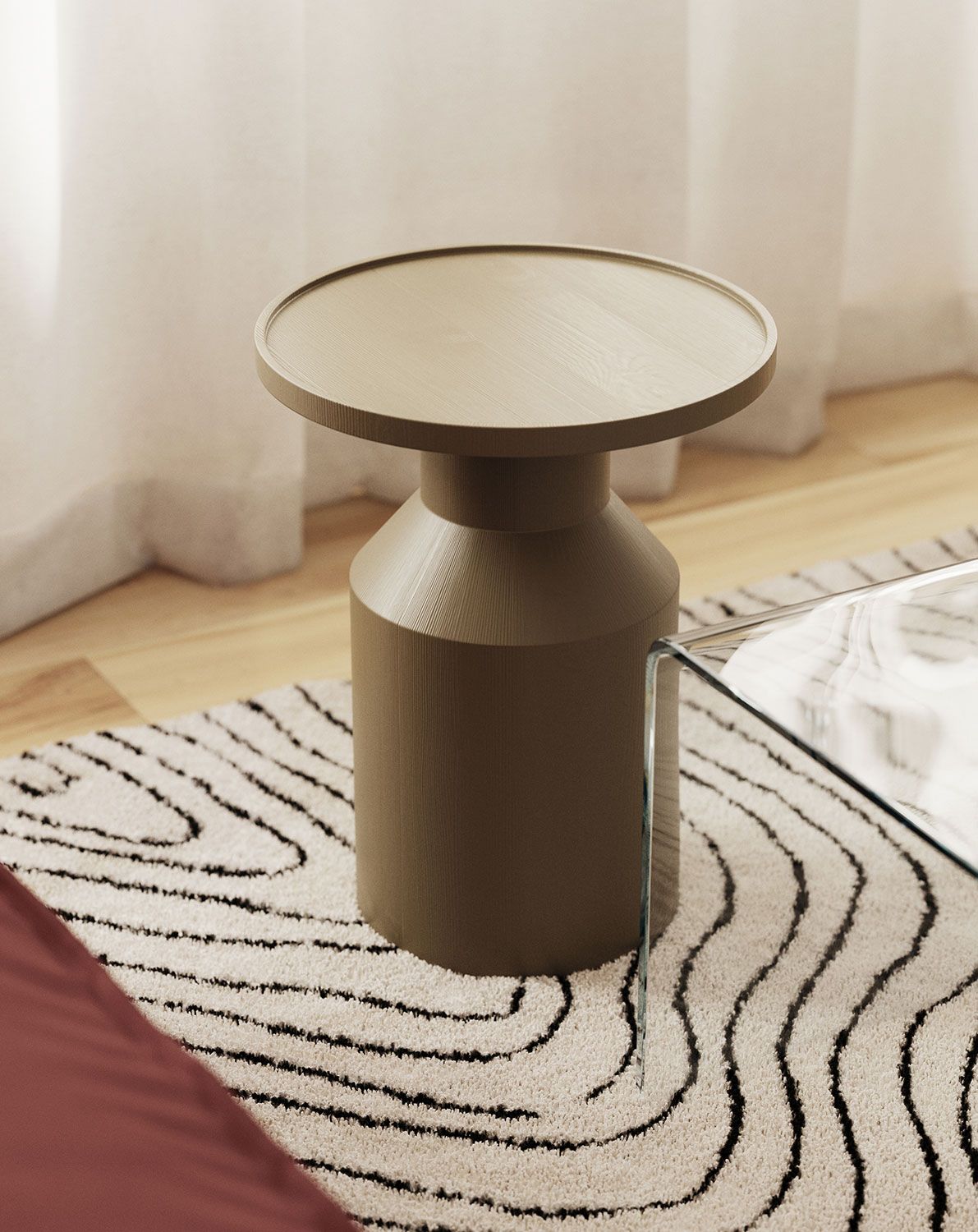 Table auxiliaire en bois FLAT SP2 Olive