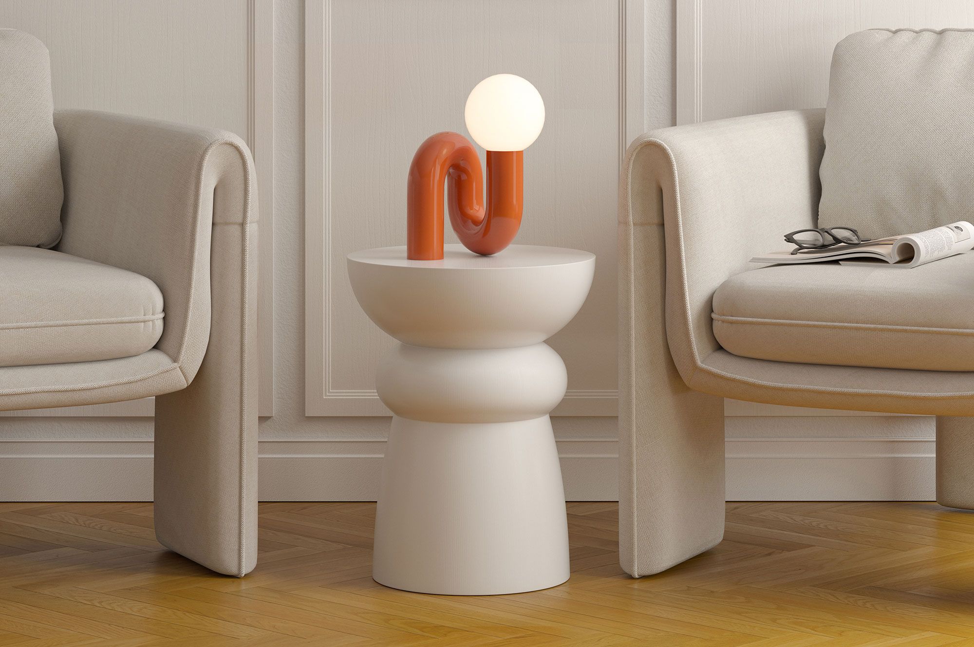 Table auxiliaire en bois FOLD SP5 Blanc