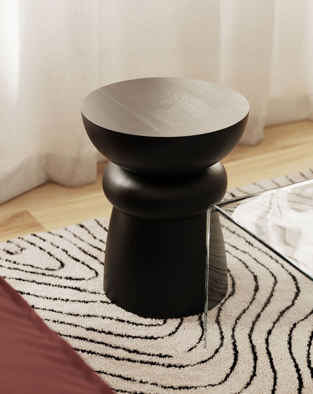 Table auxiliaire en bois FOLD SP5 Noir