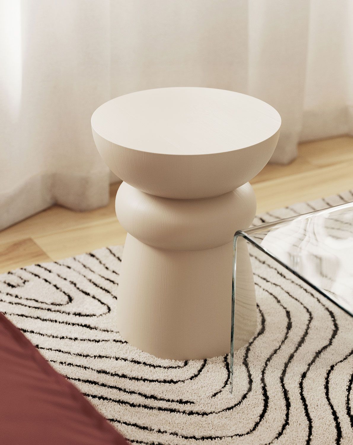 Table auxiliaire en bois FOLD SP5 Champagne