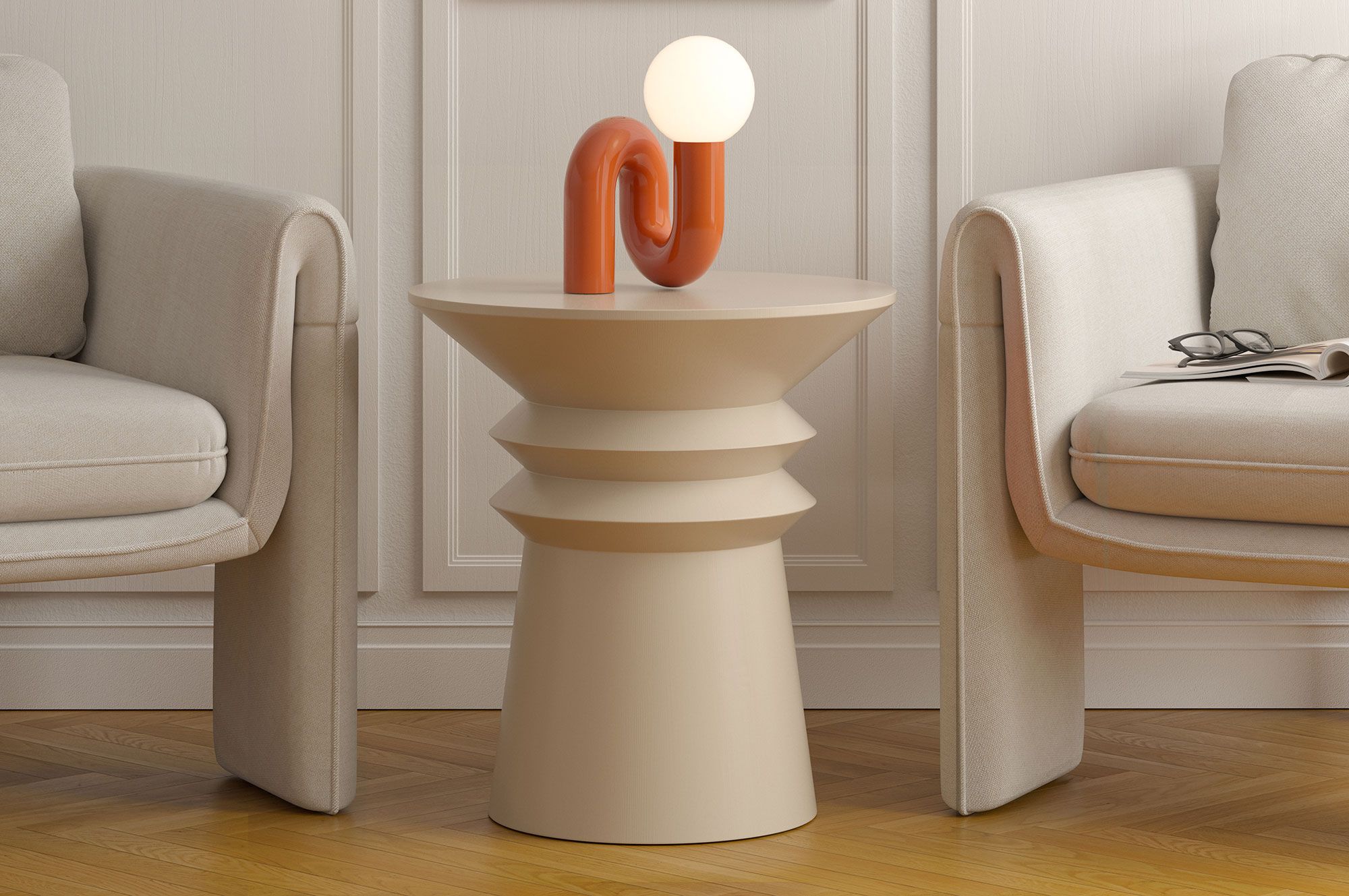 Table basse en bois LINE2 SK4 Champagne