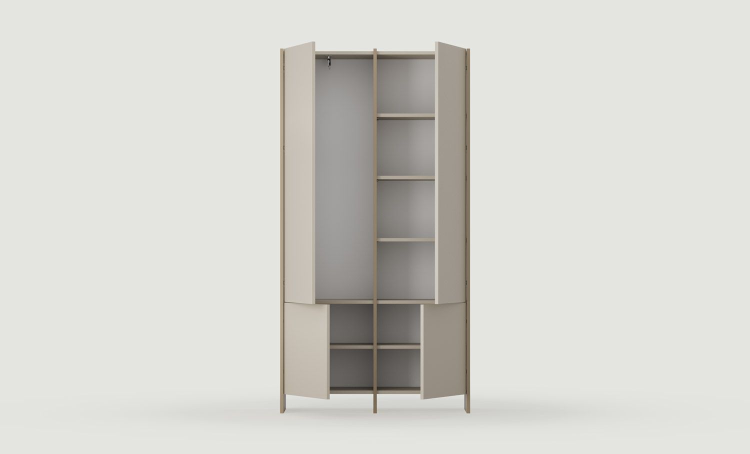 ASKA ASK18 garde-robe
Couleur : Beige Champagne
Placage : Cappuccino
                            