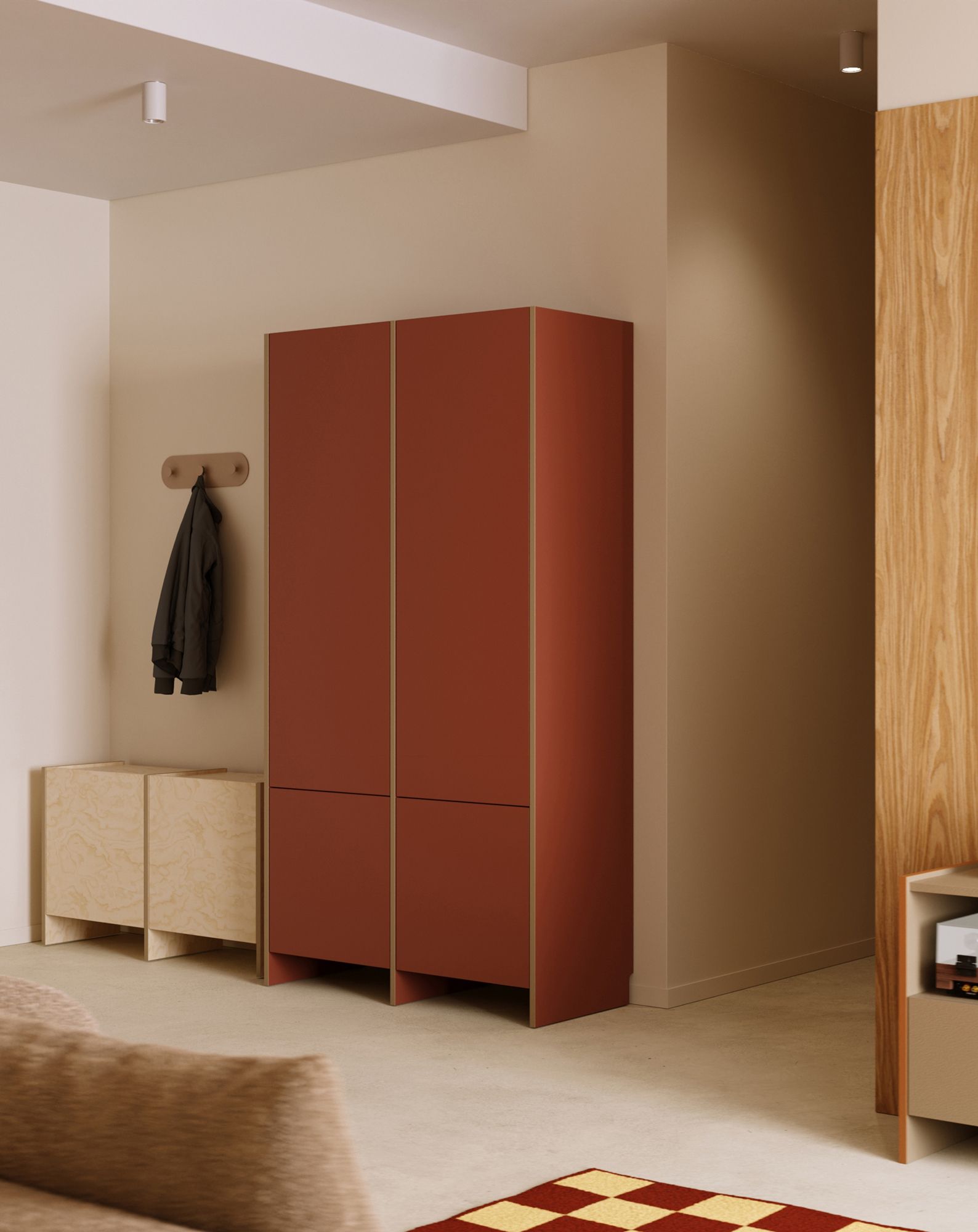 ASKA ASK18 garde-robe
Couleur : Terracotta ardent
Placage : Cappuccino