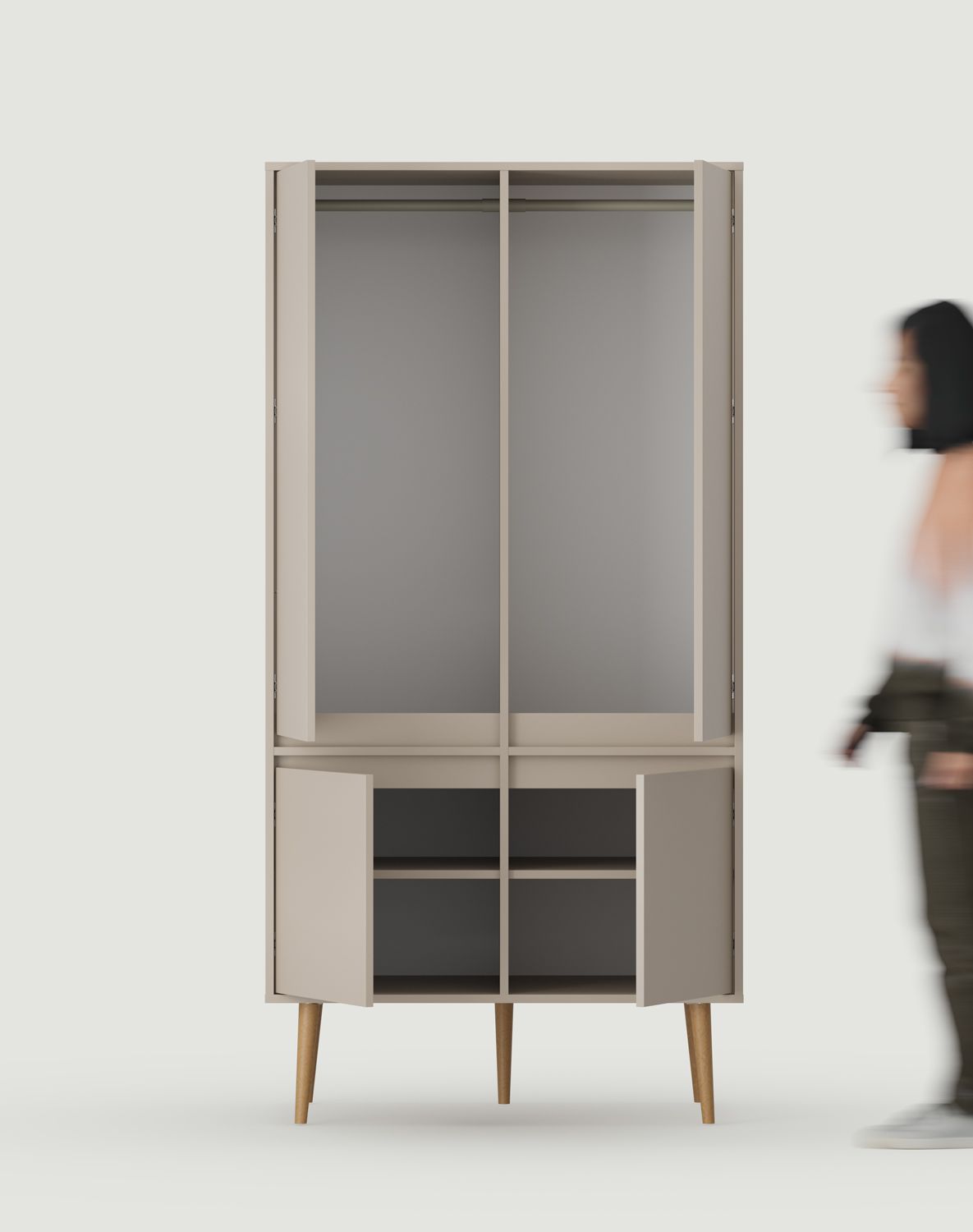 Fenris armoire profonde à deux tringles SZF6