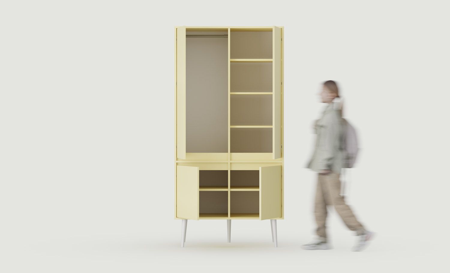 Fenris KIDS armoire profonde avec bar SZF4K