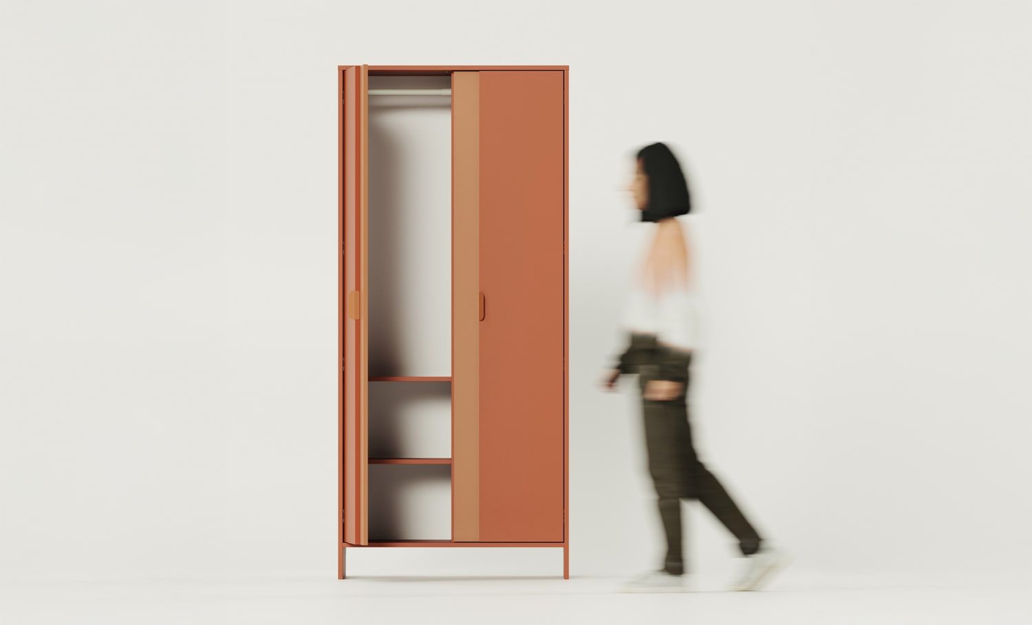 LAYERS armoire profonde avec barre LAY68
Coloris : Terracotta ardent
Coloris 2 : Sahara Deep
Poignée : Poignée de bord LAYERS 110 Terracotta feu