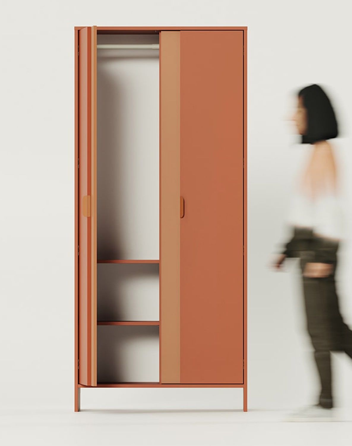 LAYERS armoire profonde avec barre LAY68
Coloris : Terracotta ardent
Coloris 2 : Sahara Deep
Poignée : Poignée de bord LAYERS 110 Terracotta feu