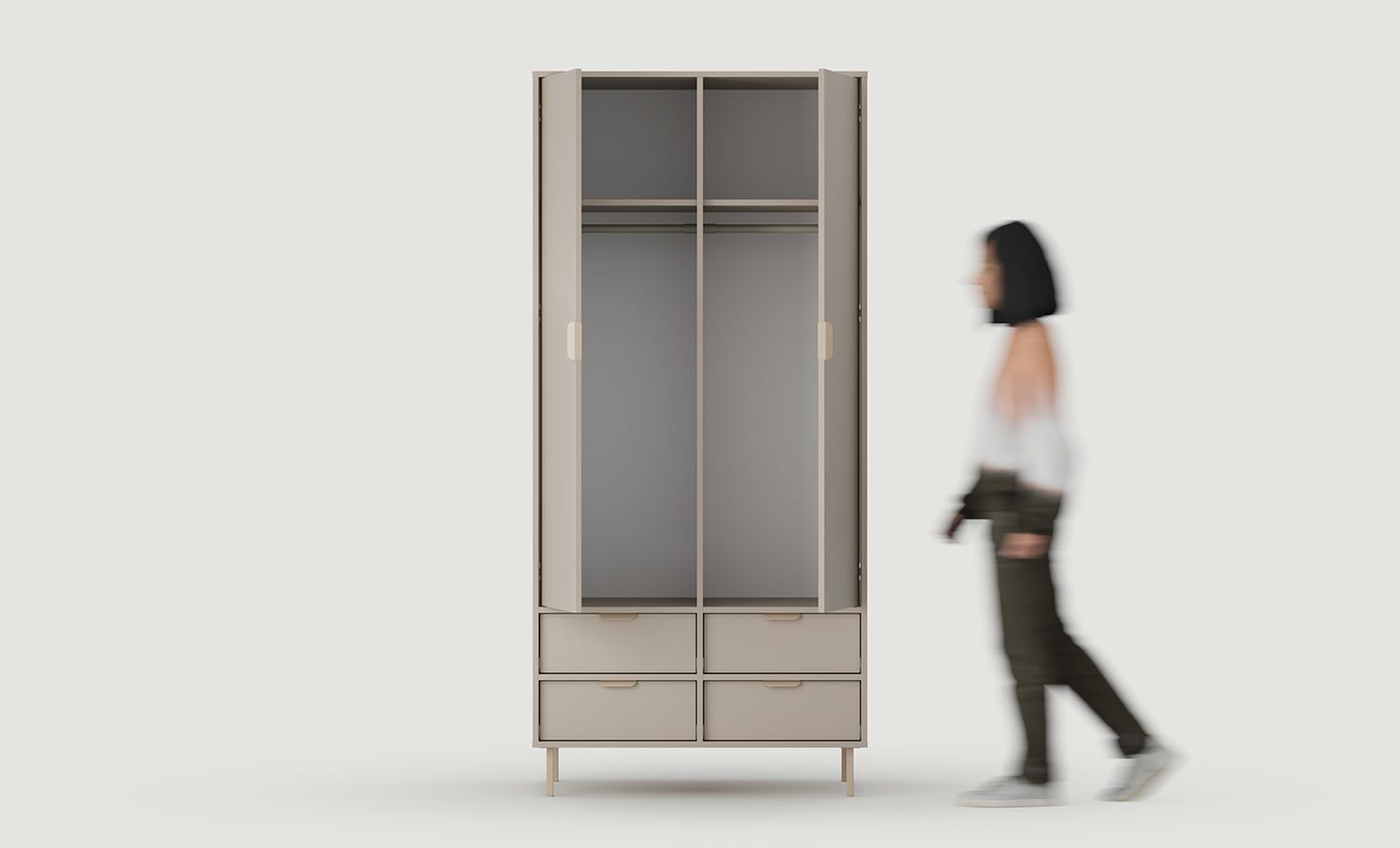 Armoire profonde SIGI deux tiges SZS10