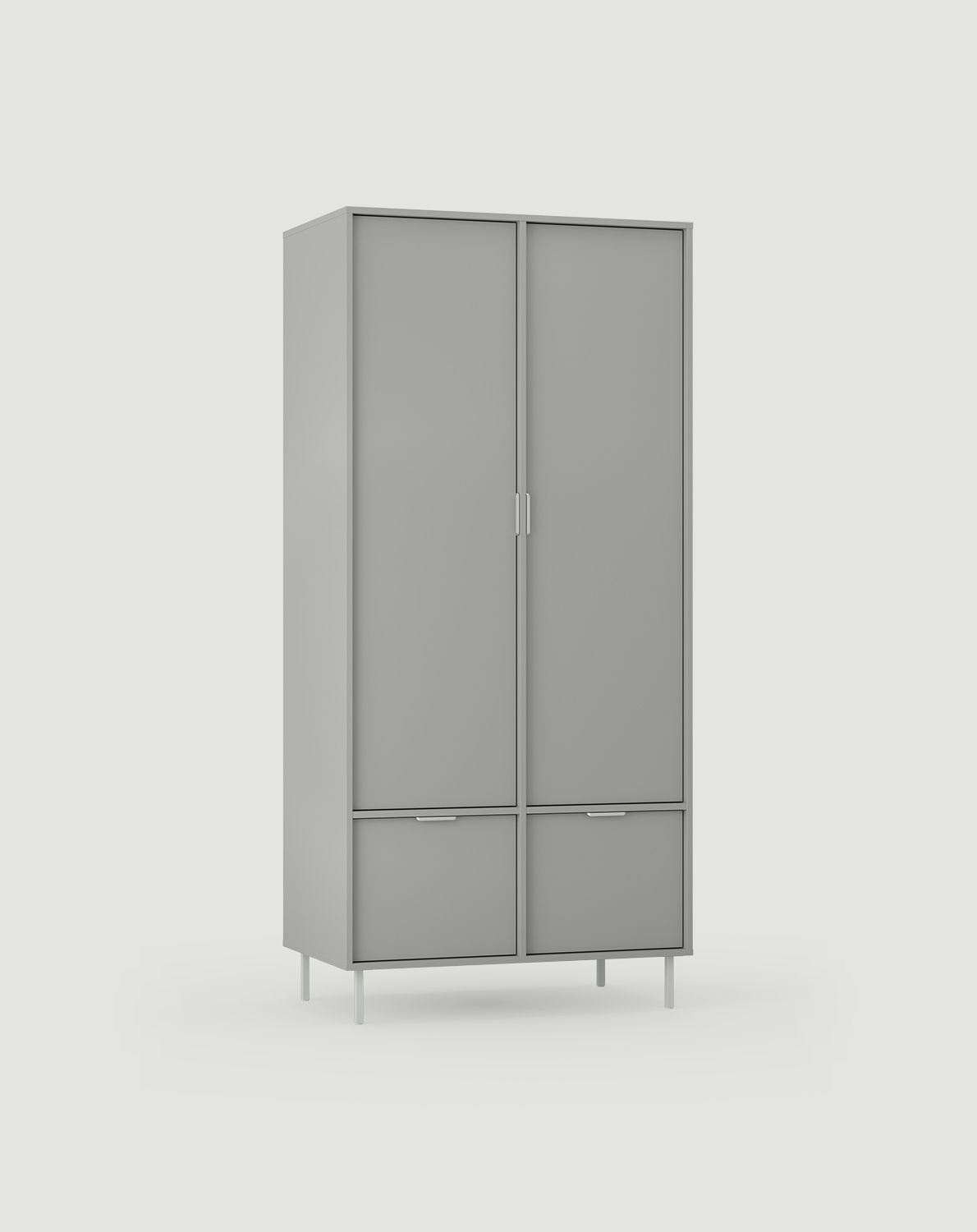 SIGI armoire profonde à deux tringles SZS9
Couleur : Poussière de lune
Pied : Pistache au lait
Poignée : LING argent