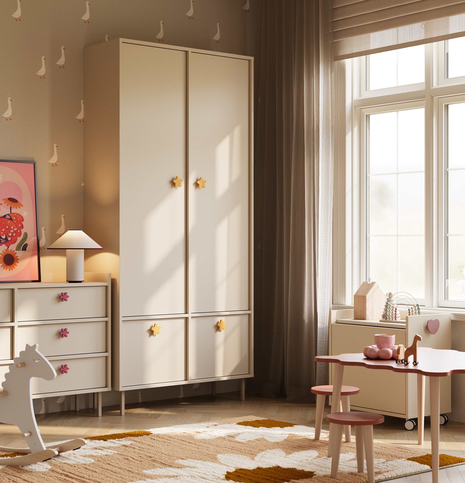 SIGI KIDS armoire profonde deux tringles SZS9K