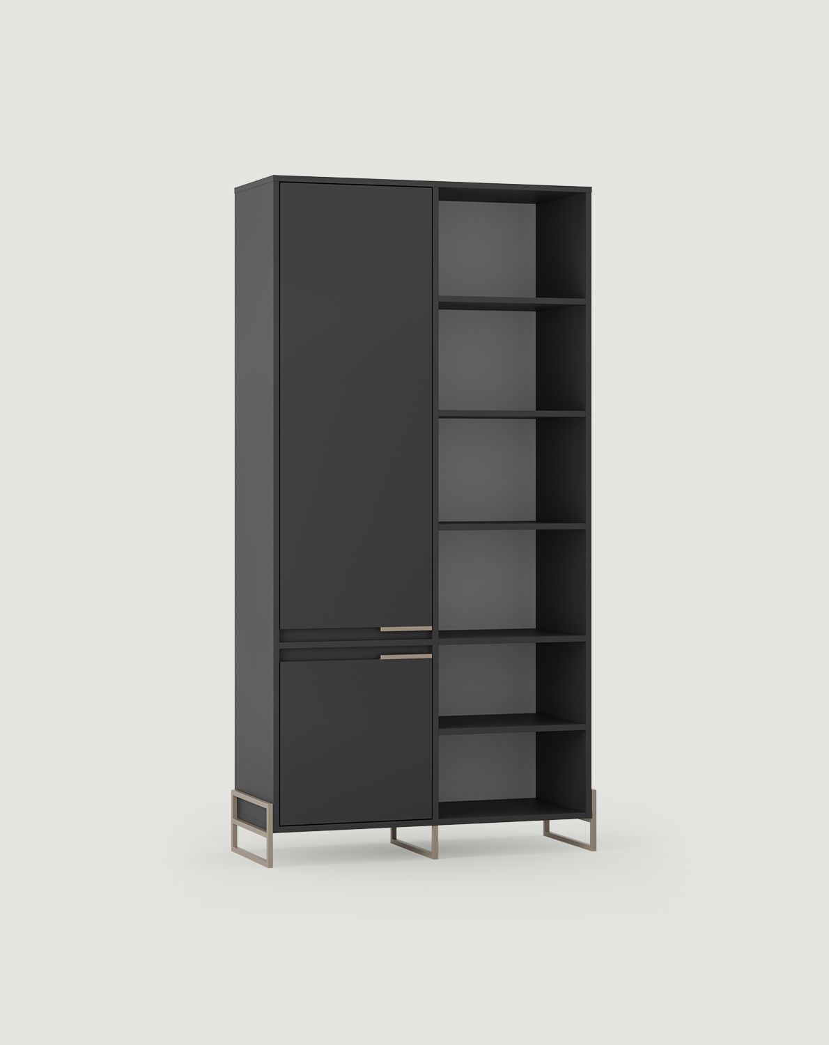 Armoire INEA ISZ3
Couleur : Deep Basalt
Couleur des pieds et des poignées : Acier Inea Cappuccino