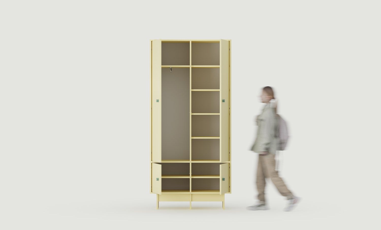 Armoire KABE KIDS SZK02K dans le style JAPANI