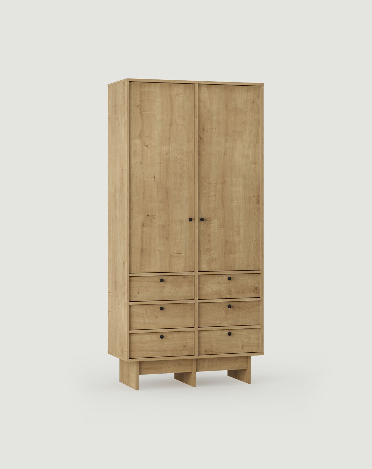 Armoire KABE SZK03 en style JAPANI
Couleur : Hamilton oak
Poignée : Poignée sphérique Black KD