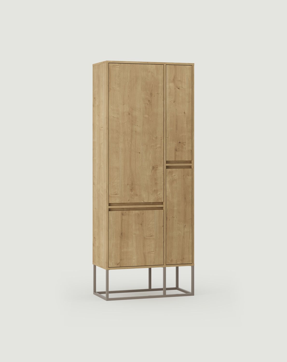 Armoire asymétrique ODIS SZOA2
Couleur : chêne Hamilton
Couleur des pieds : ODIS gris acier beige
