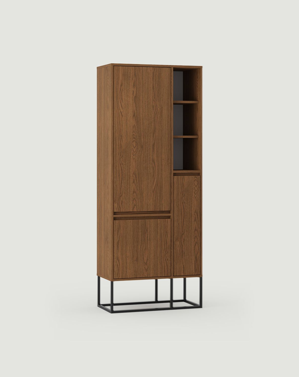 Armoire asymétrique ODIS SZOA3
Couleur : Chêne rustique
Couleur du pied : ODIS acier noir