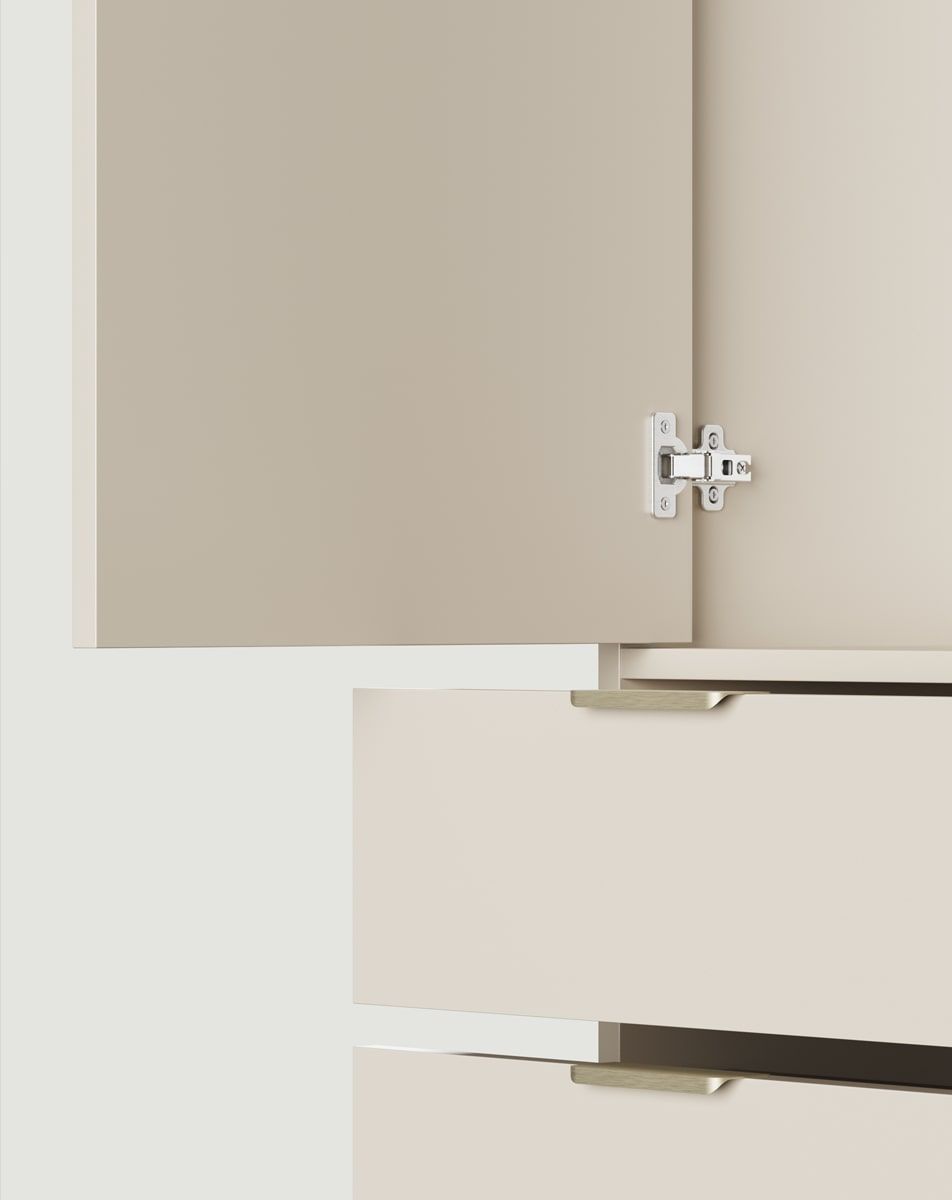 Armoire asymétrique SIGI SZSA2
Couleur : Beige Champagne
Poignée : LING Gold
