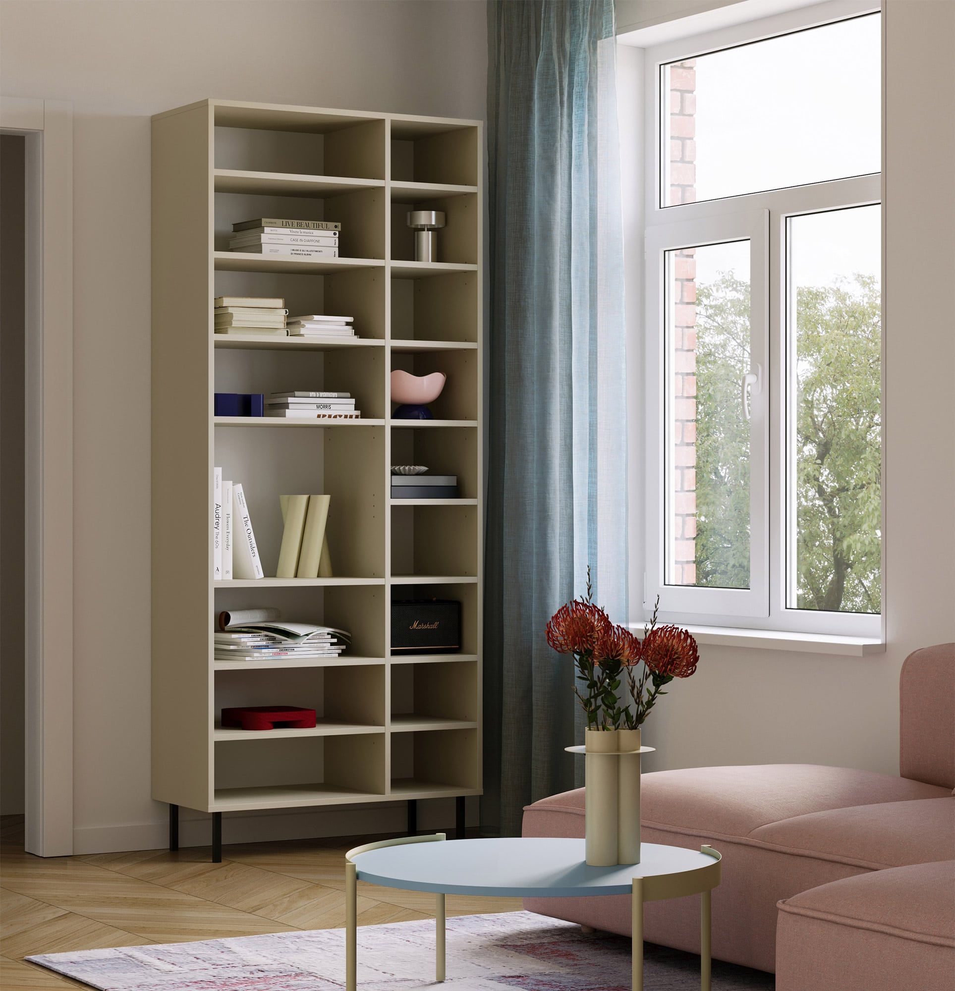 Armoire asymétrique SIGI SZSA4
Couleur : Voie lactée
Jambe : Noir