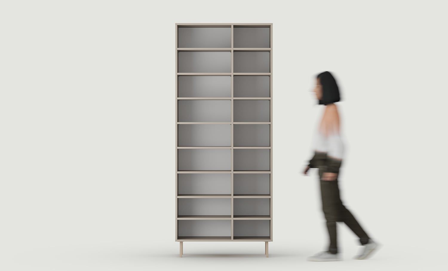 Armoire asymétrique SIGI SZSA4
Couleur : Argile cendrée
Pied : Cappuccino