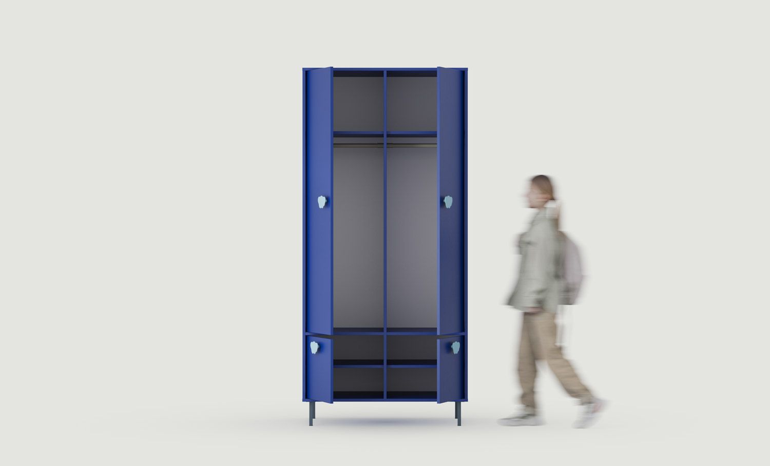 SIGI KIDS armoire profonde deux tringles SZS9K
