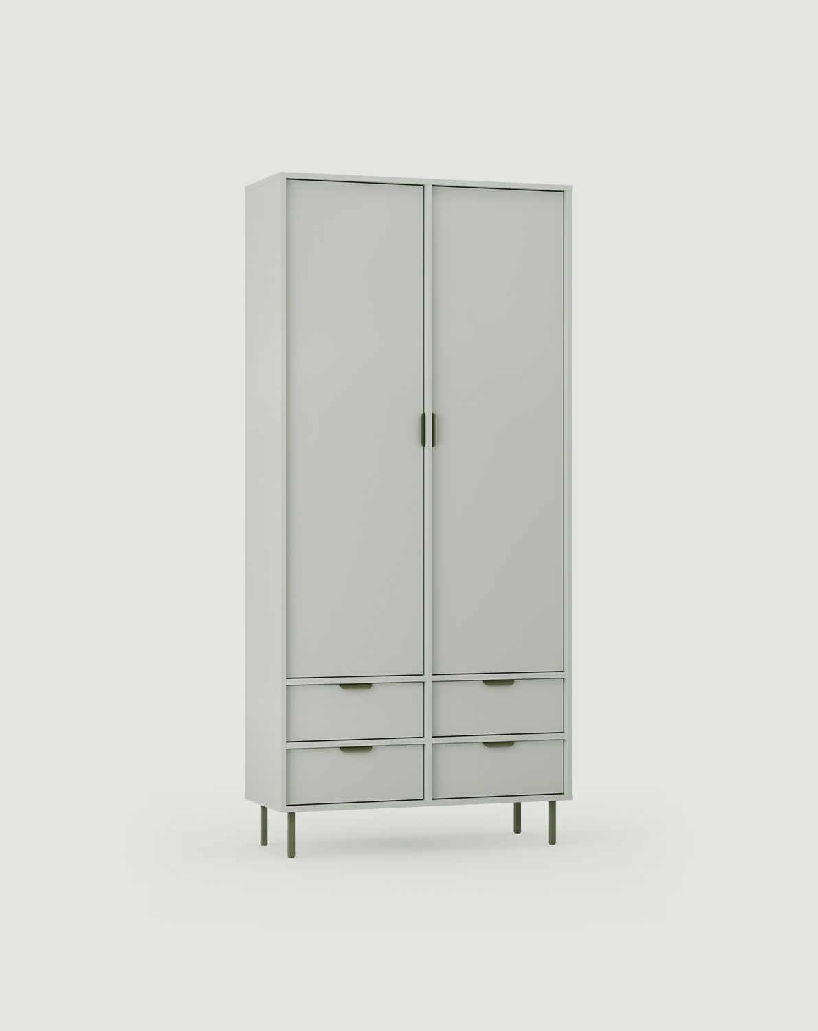 Armoire SIGI SZS2
Couleur : pistache au lait
Pied : vert cyprès
Poignée : Couches 110 vert cyprès
                            
                            