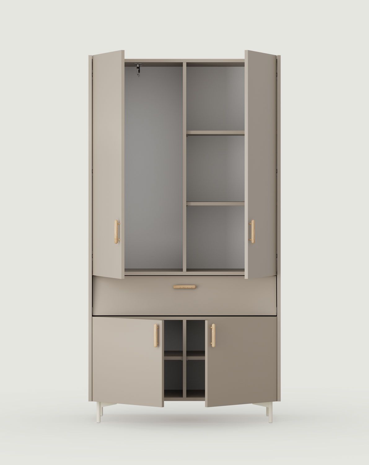Armoire SKRA SKR52
Couleur : Argile cendrée
Pied : Milky Way
Poignée : Cigar Oak
                            
                                                        
                            