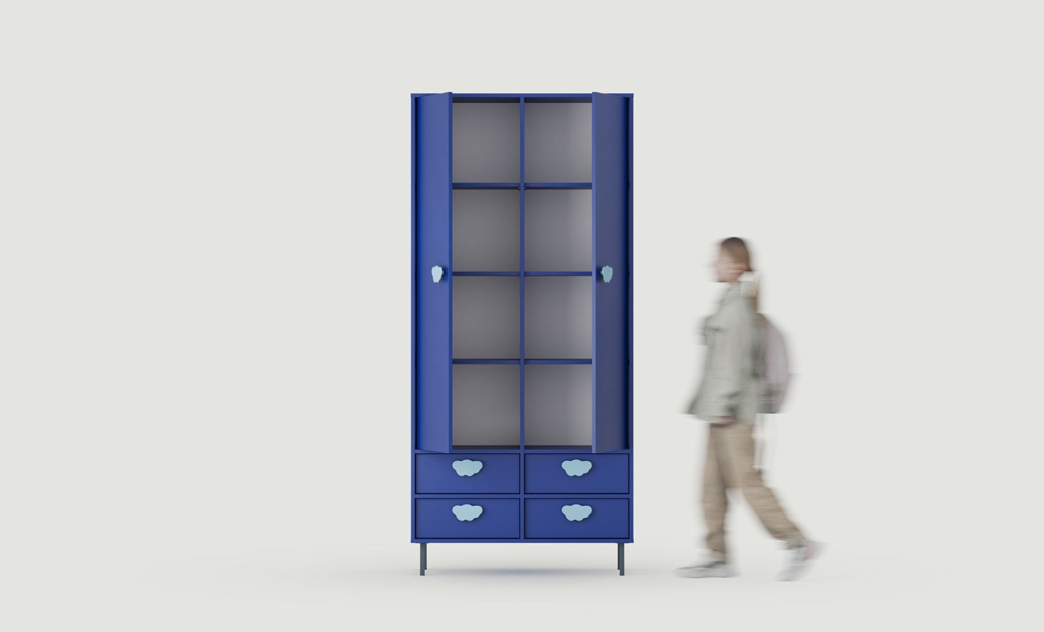 Armoire avec étagères SIGI KIDS SZS5K