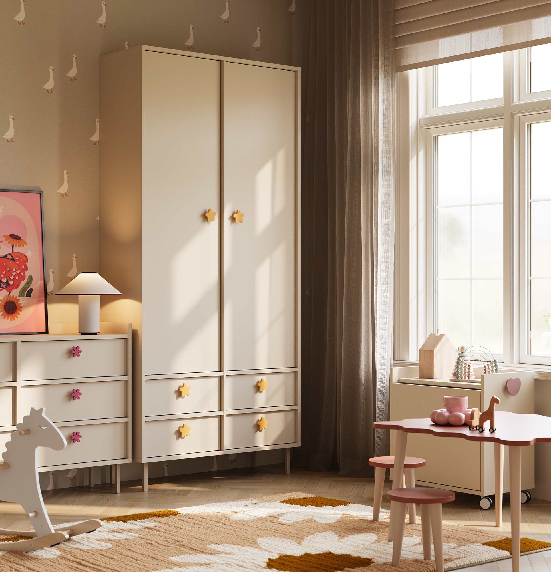 Armoire avec étagères SIGI KIDS SZS5K