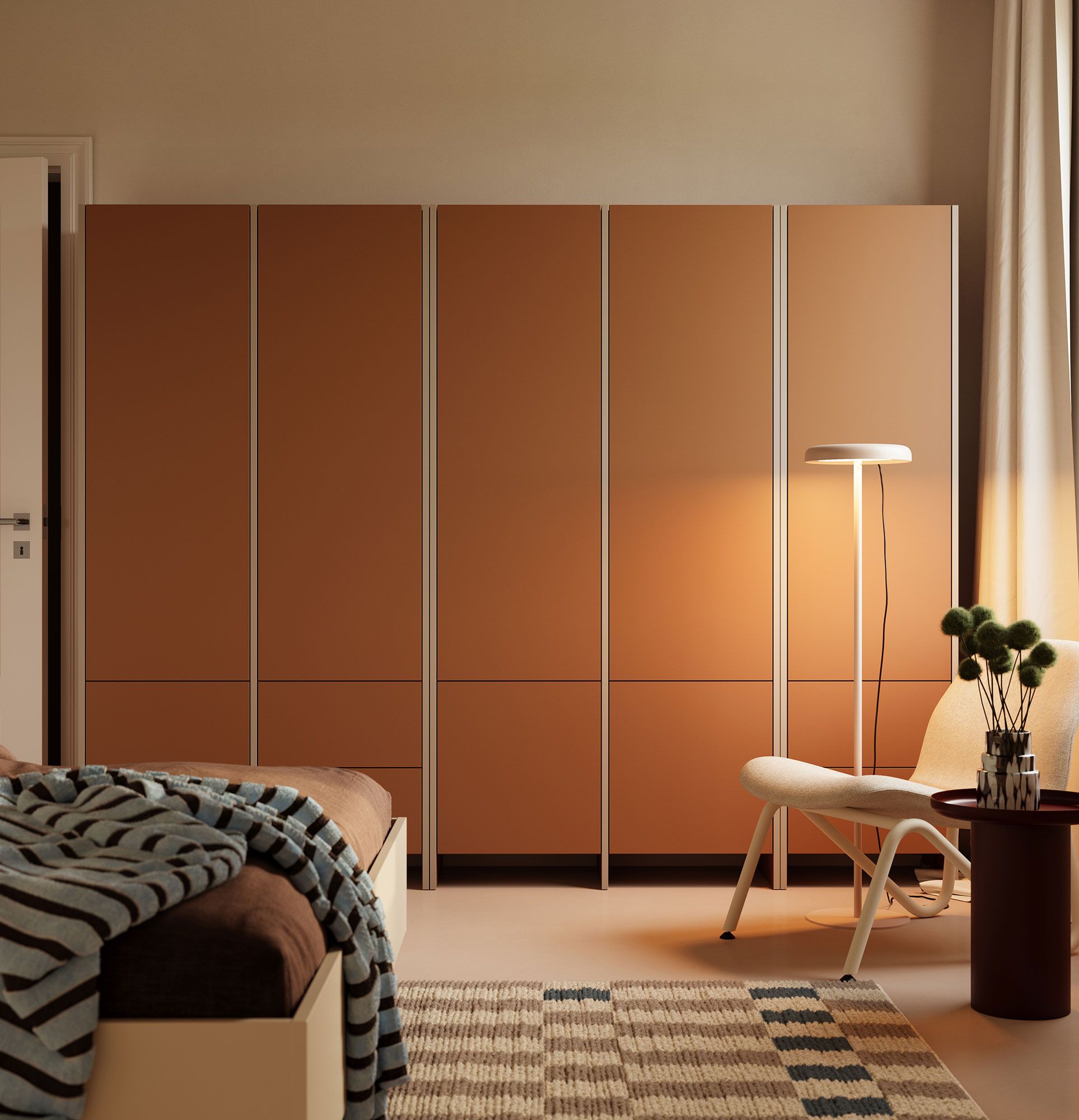 ASKA ASK18 garde-robe
Couleur : Sahara Deep
Placage : Beige Champagne
