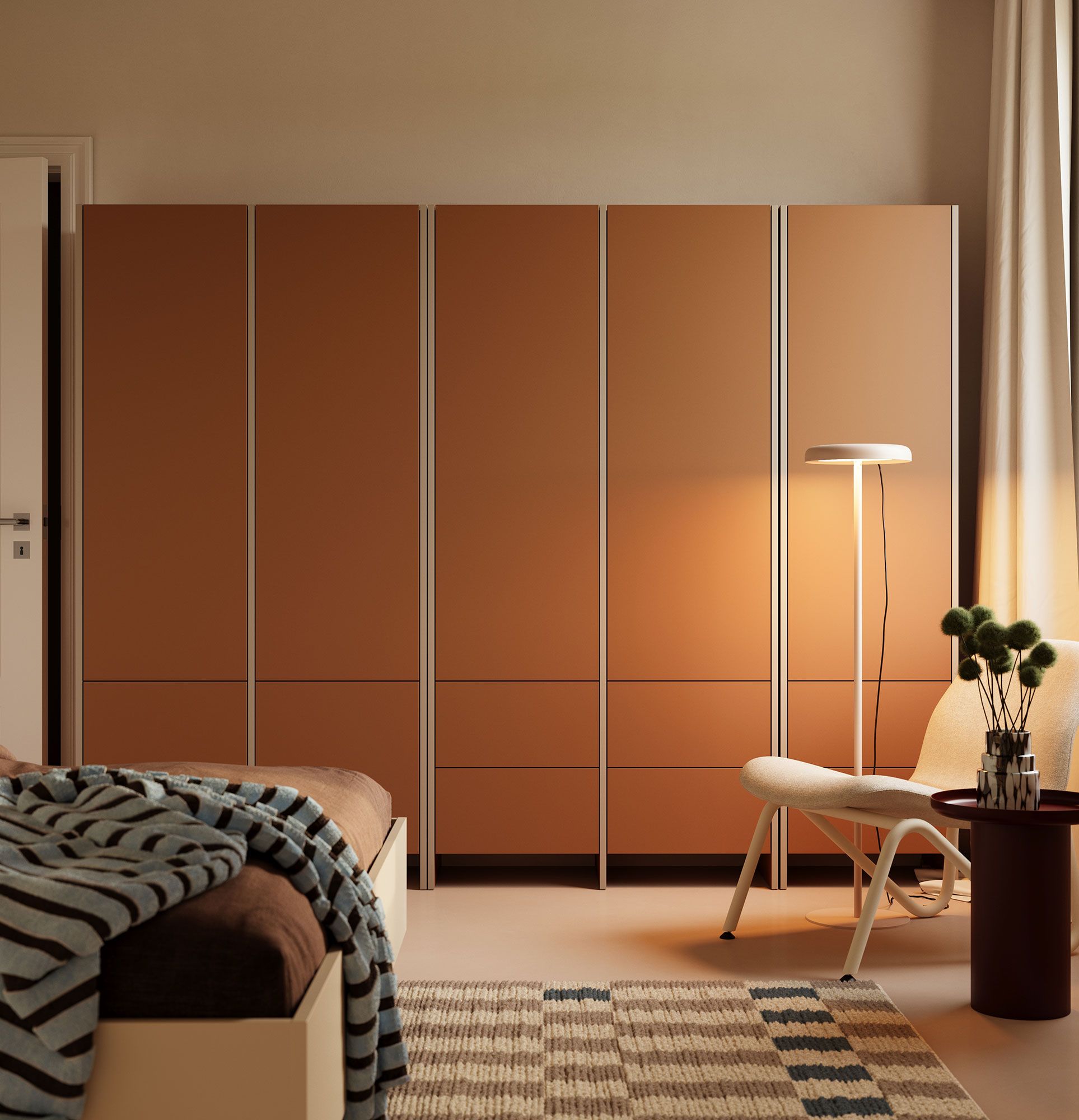 Armoire ASKA ASK19
Couleur : Sahara Deep
Placage : Beige Champagne
