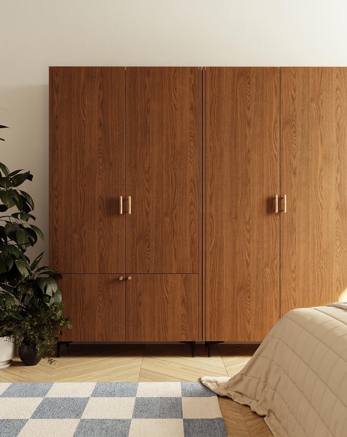 Armoire SKRA SKR46
Couleur : Chêne rustique
Poignée supérieure : chêne cigare
Poignée inférieure : bouton en chêne
Pied : Noir