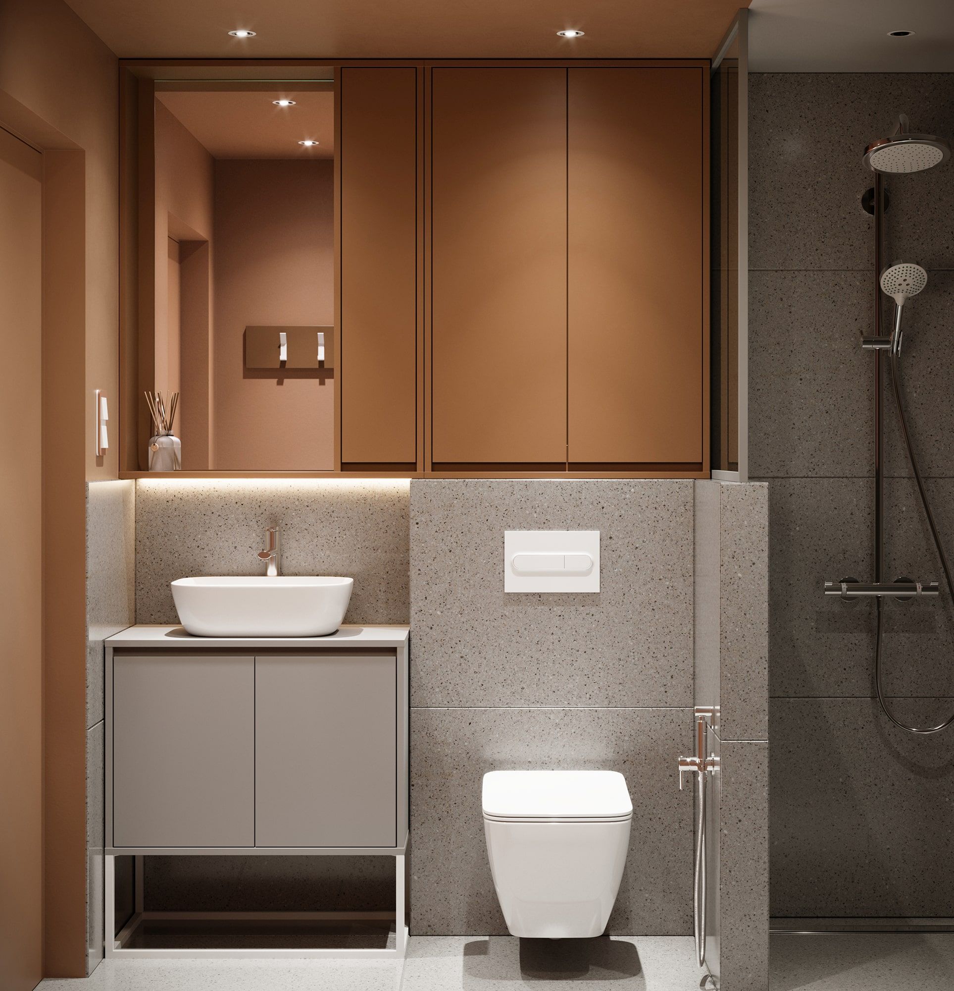 Armoire de toilette ODIS WOL01
Couleur : Sahara Deep