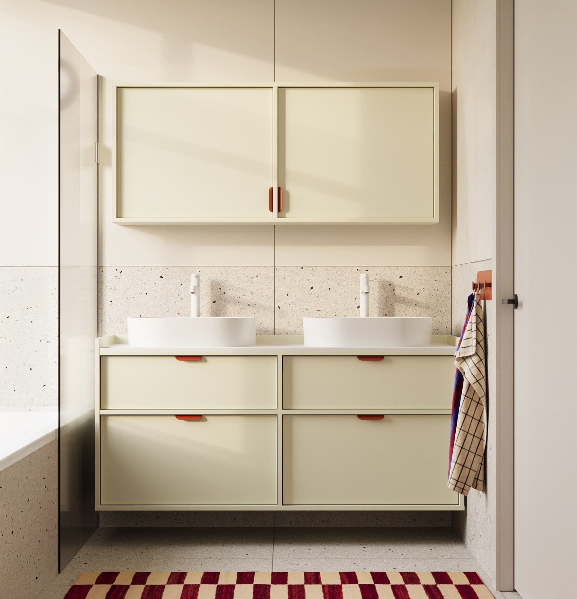 SIGI WSL01 armoire de toilette suspendue
Couleur : Milky Way
Poignée : LAYERS 110 Sahara Deep