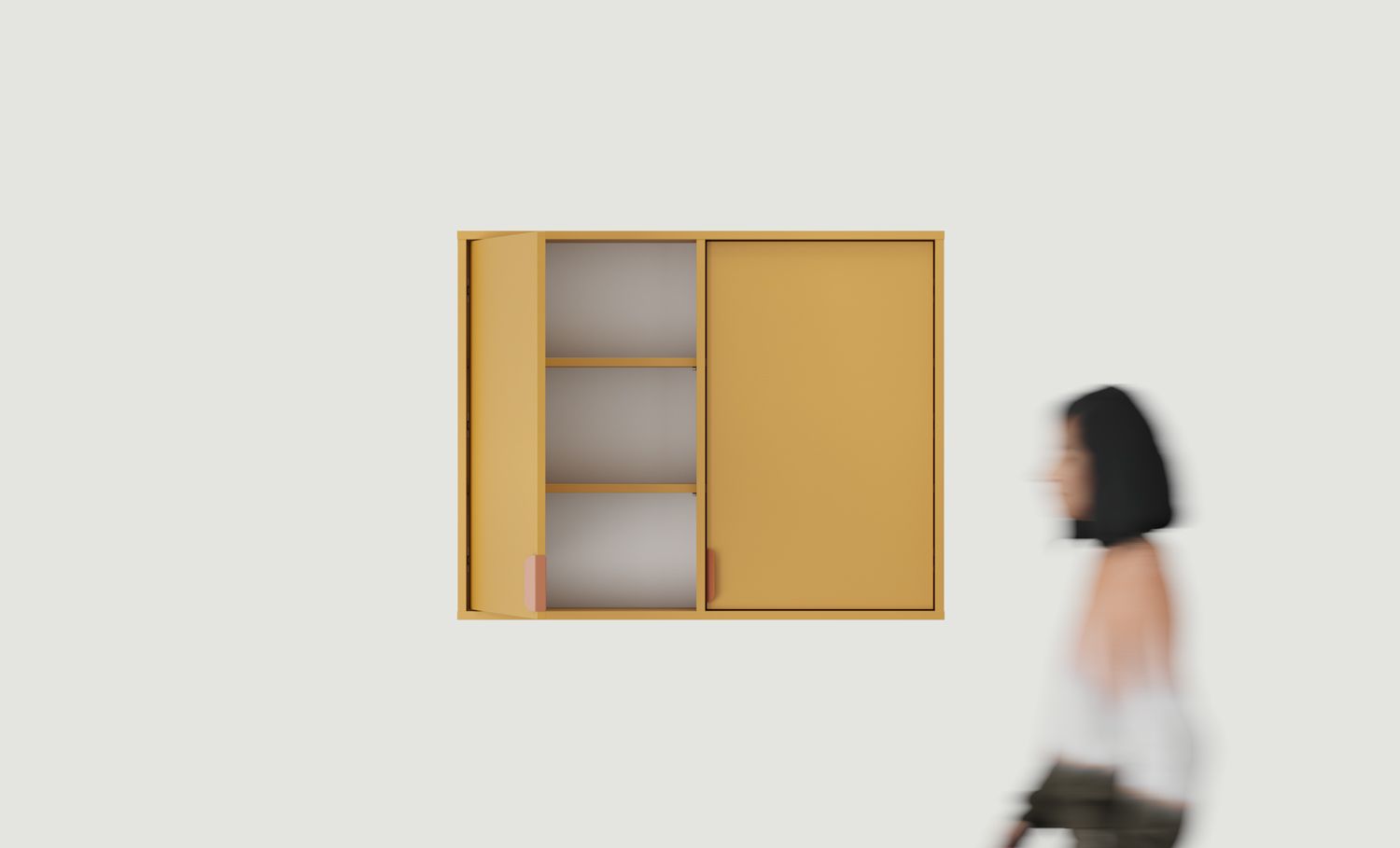 SIGI WSL01 armoire murale pour salle de bains
Couleur : moutarde vintage
Poignée : LAYERS 110 Sahara Deep