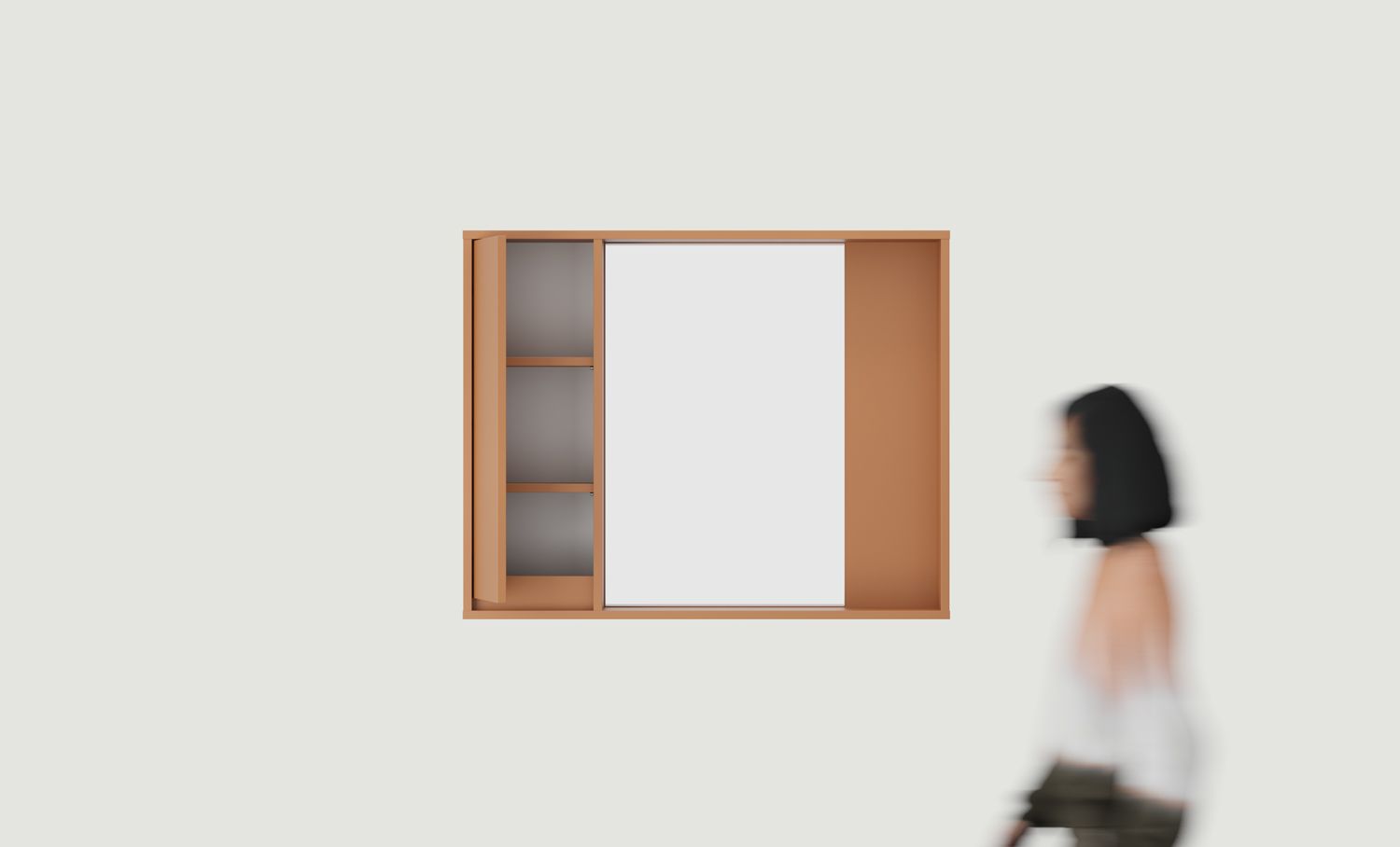 Armoire de toilette avec miroir ODIS WOLL01
Couleur : Sahara Deep