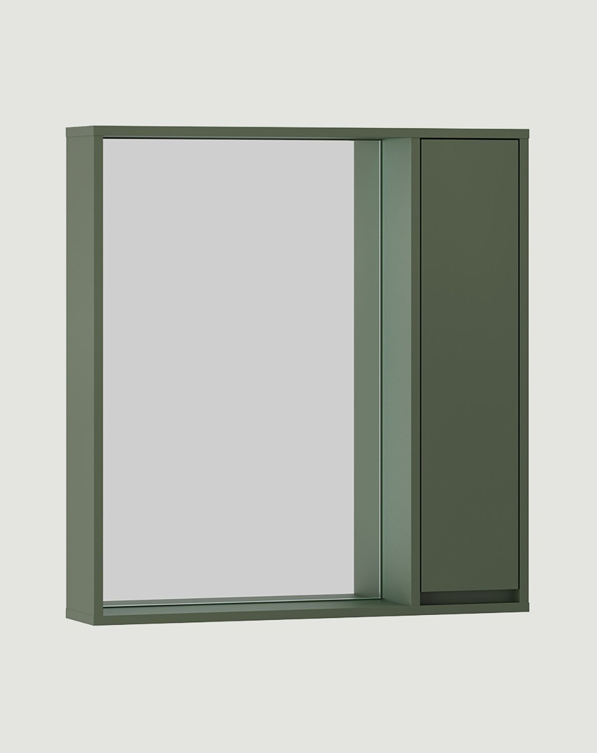 Armoire de toilette avec miroir ODIS WOLL01
Couleur : vert cyprès