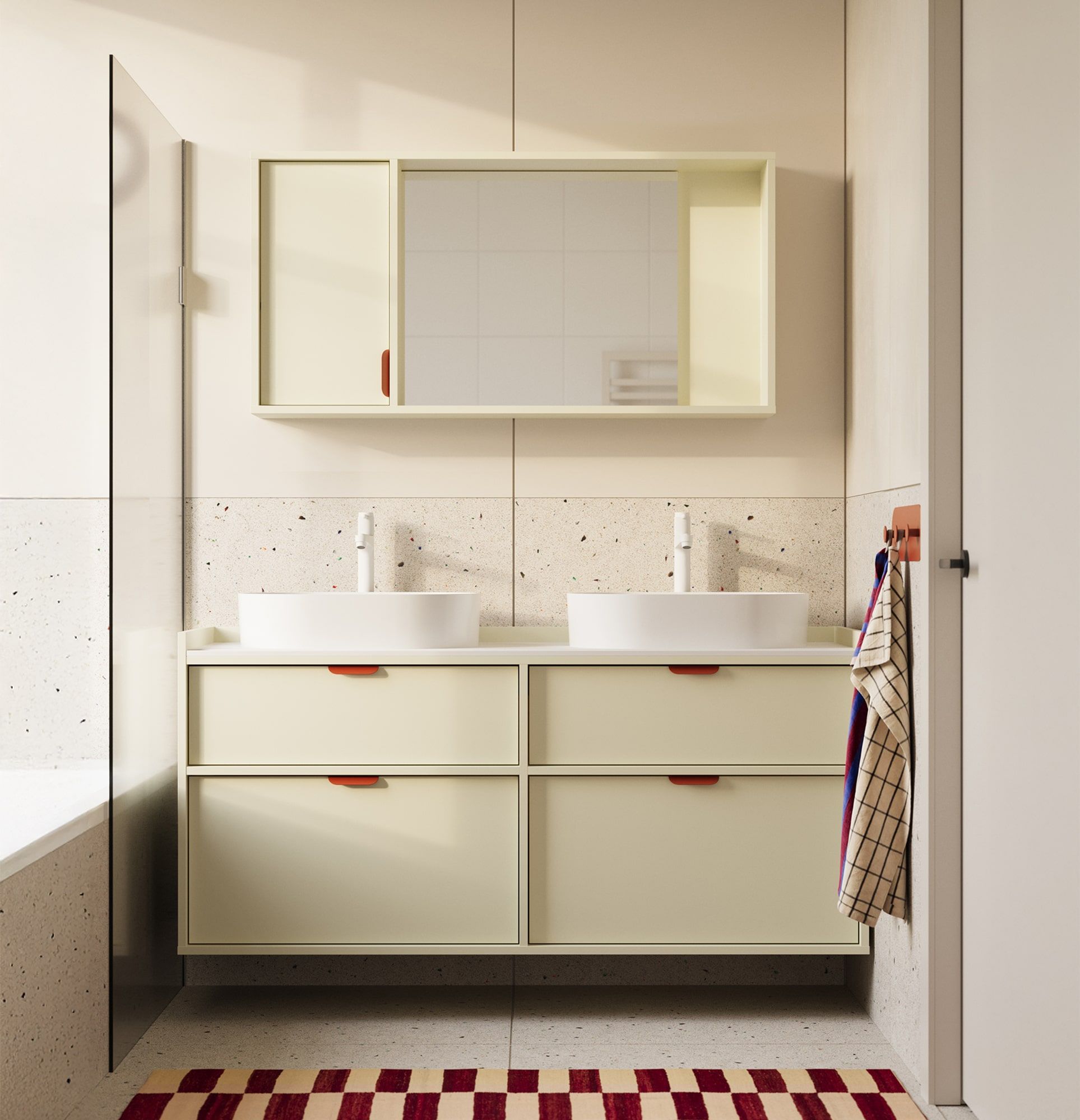 Armoire de toilette suspendue avec miroir SIGI WSLL01
Couleur : Milky Way
Poignée : LAYERS 110 Sahara Deep