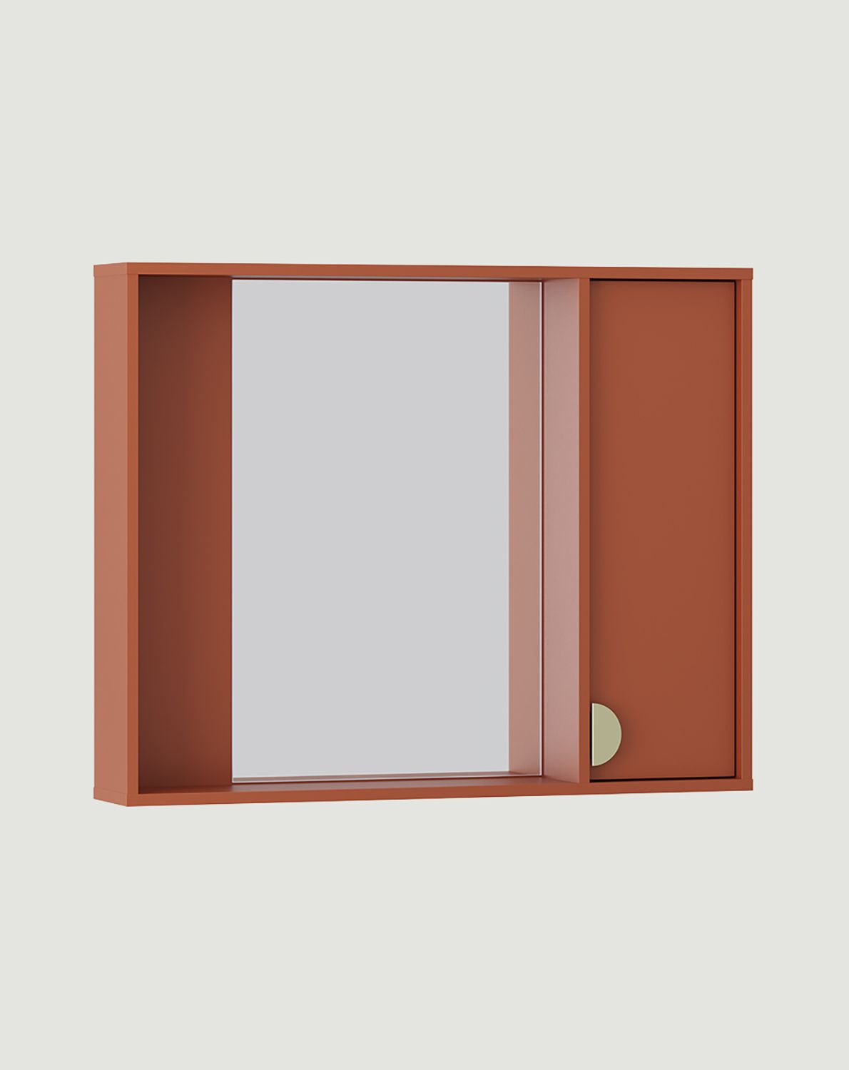 Armoire de toilette avec miroir SIGI WSLL01
Couleur : Terracotta ardente
Poignée : poignée RIND or