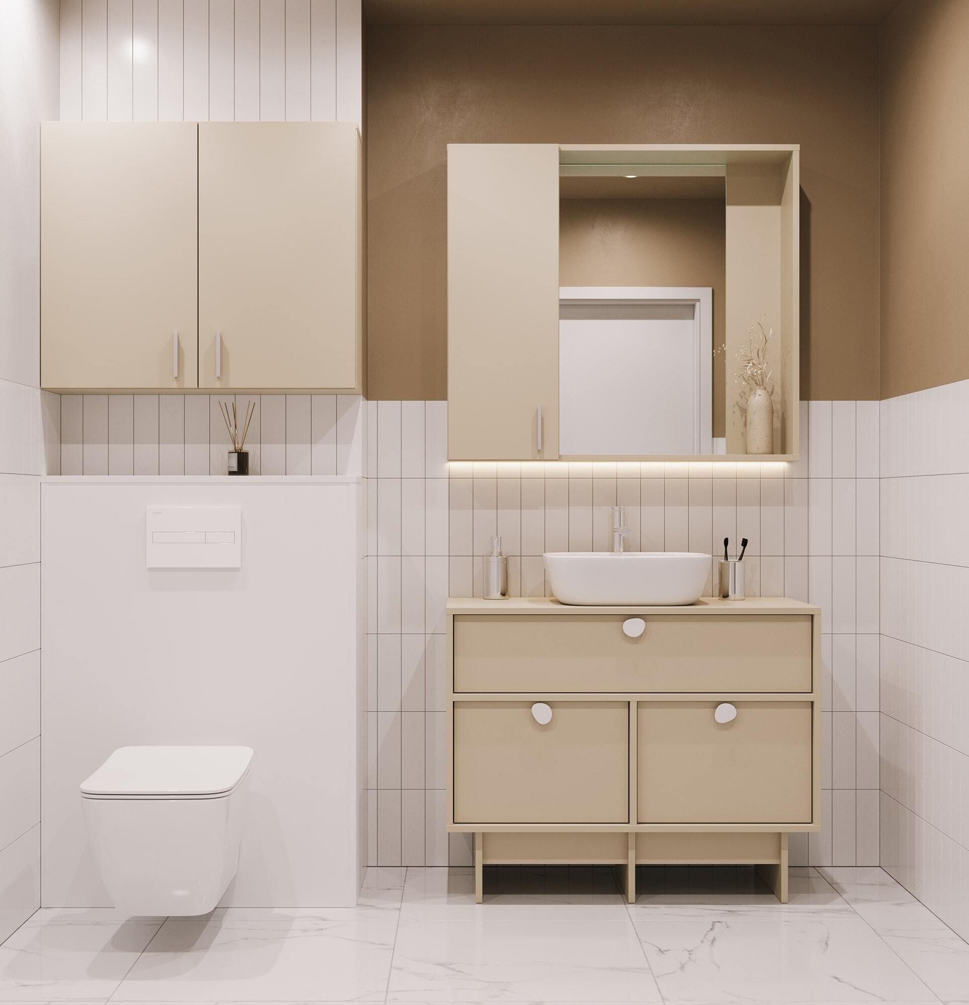 Armoire de toilette avec miroir WLL01