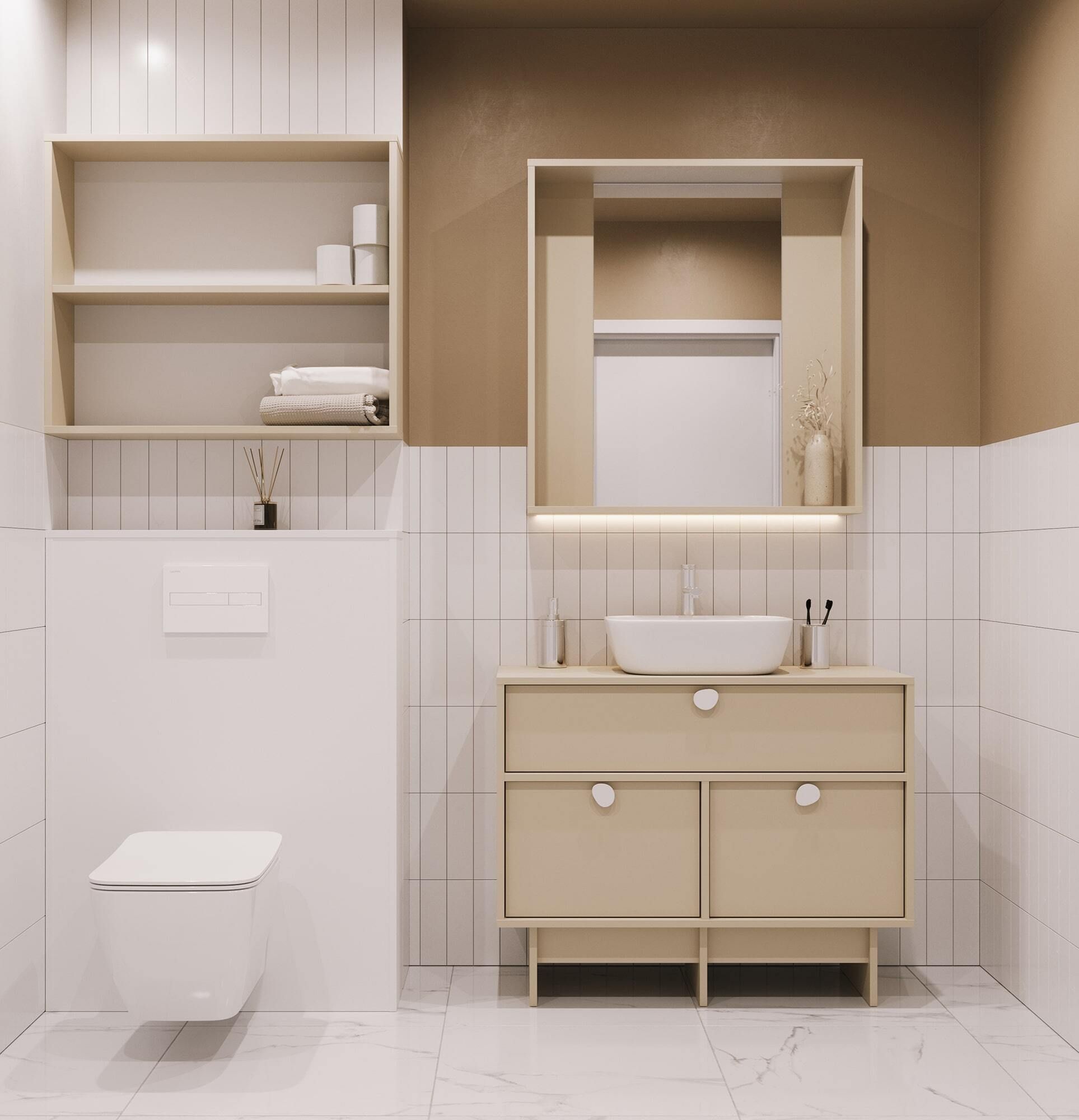 Armoire de toilette avec miroir WLL03