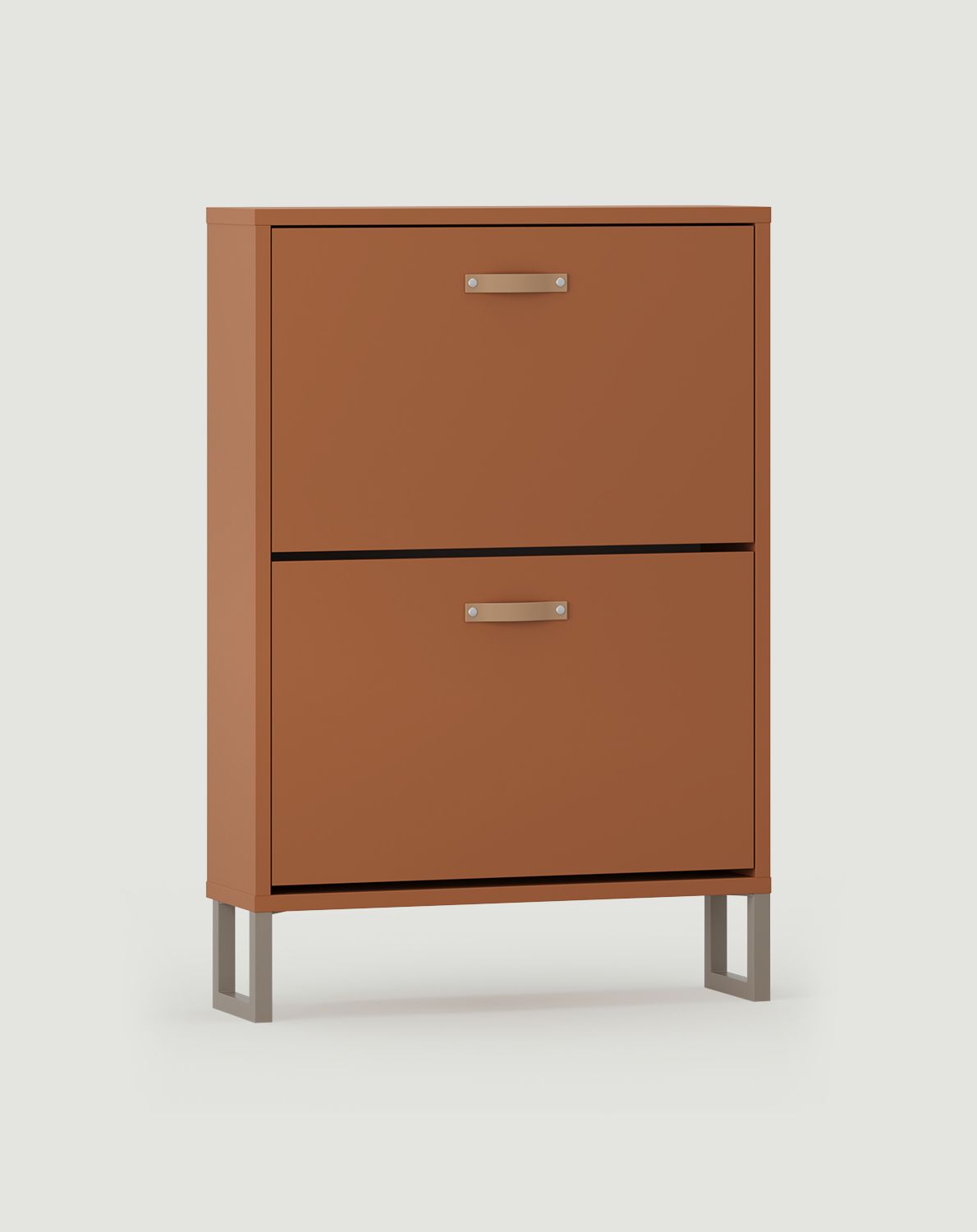 ODIS SBK2O armoire à chaussures à rabat
Couleur : Sahara Deep
Couleur du pied : ODIS Steel Grey Beige
Poignée : SKADI Cuir Crème SKK