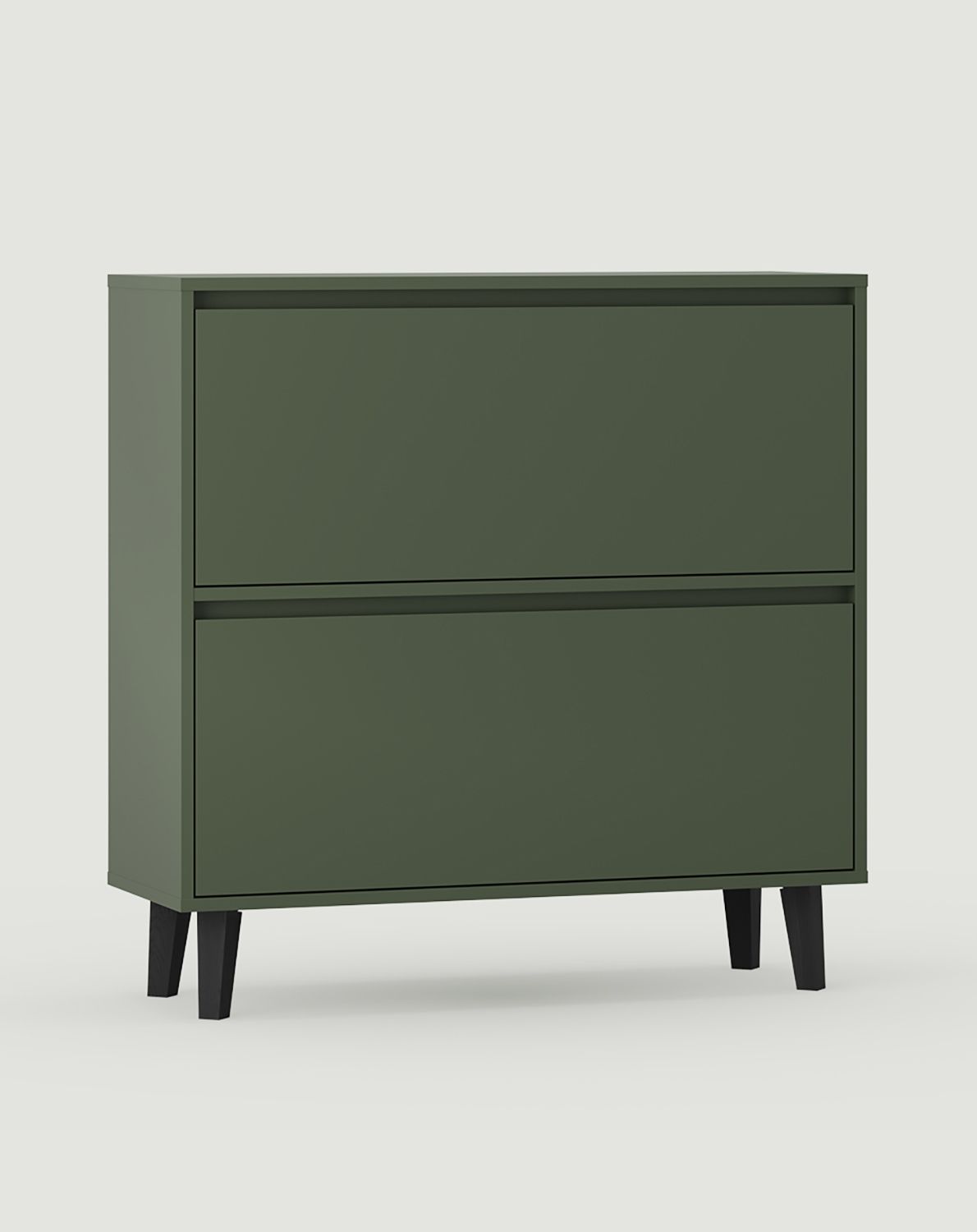 Armoire à chaussures SBF4 duo FENRIS
Couleur : vert cyprès
Pied : pin trapézoïdal noir